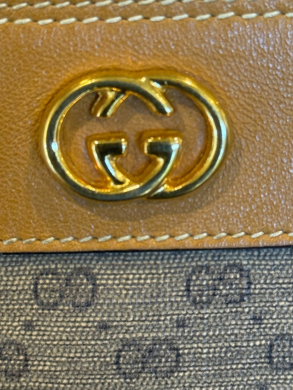 Gucci Brown/Tan Micro GG Canvas and Leather Crossbody Bag - Picture 10 of 17